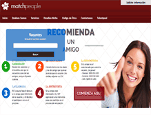Tablet Screenshot of matchpeople.com.mx